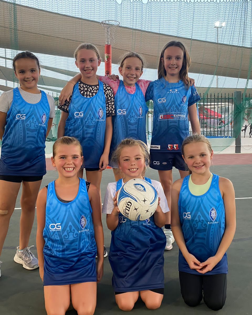 Dubai Warriors netball players at the court